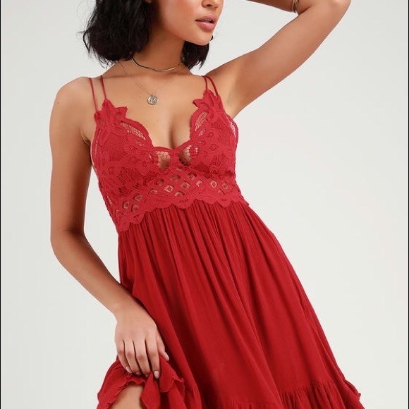 Free People Dresses & Skirts - 🌸New Listing🌸NWT Free People Adelaide Wine Dress